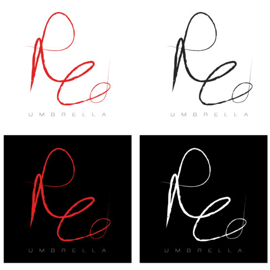 logo with font, logo for company name, logo andy warhol, umbrella logo